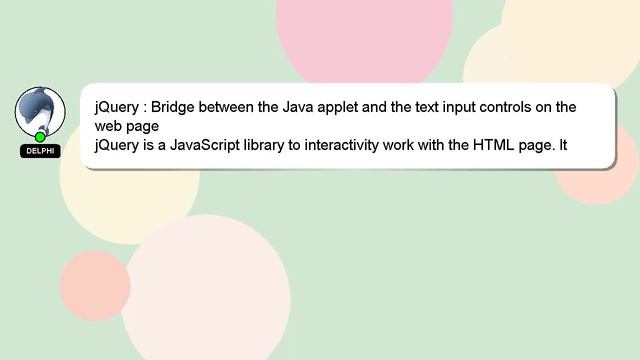 jQuery : Bridge between the Java applet and the text input controls on the web page смотреть онлайн