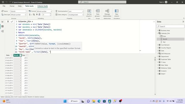 How to create a Calendar / Date Dim Table in Power BI? Calendar, CalendarAuto DAX in Power BI? смотреть онлайн
