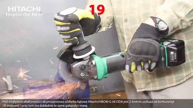 BEZPRZEWODOWA SZLIFIERKA Z FORMUŁY I: TEST AKUMULATOROWEJ SZLIFIERKI KĄTOWEJ HiKOKI/HITACHI G 3613D смотреть онлайн