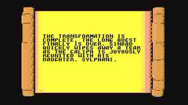 Commodore 64: "Sinbad and the Throne of the Falcon" game ending by Cinemaware смотреть онлайн