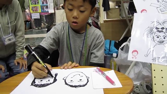 Kid caricature artist at Design Festa, Tokyo смотреть онлайн