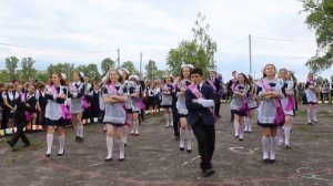 Флешмоб выпускников 11 класса . Последний звонок в ССОШ №1