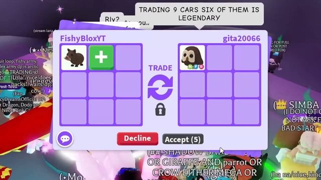 Trading 7 RAREST UNCOMMON PETS in Adopt Me! смотреть онлайн