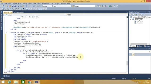Cara Export Data dari Datagridview ke Excel di VB.Net смотреть онлайн