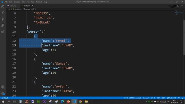 PHP Ders 127 Döngü Kurarak JSON Verilerini Gösterme смотреть онлайн