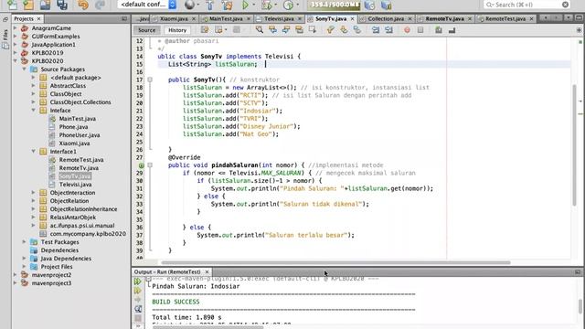 [Ap] KPLBO 12 - Interface pada Java (contoh program 1) смотреть онлайн