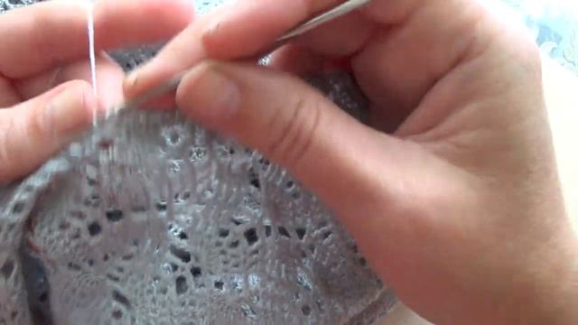 Простая обвязка горловины крючком. смотреть онлайн