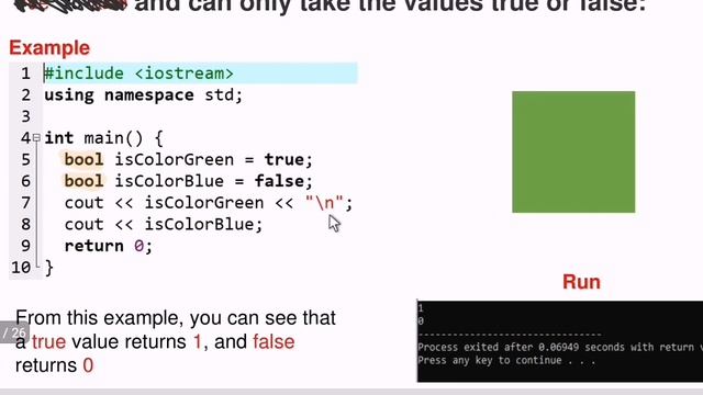C++ part 8 - boolean data type смотреть онлайн