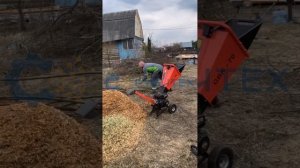 Садовый измельчитель веток GBK-70 в работе. РУБИТЕХ. Отзыв клиента из г. Серпухов