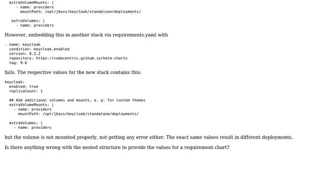DevOps & SysAdmins: Why does embedding KeyCloak into a another stack using requirements.yaml fail? смотреть онлайн