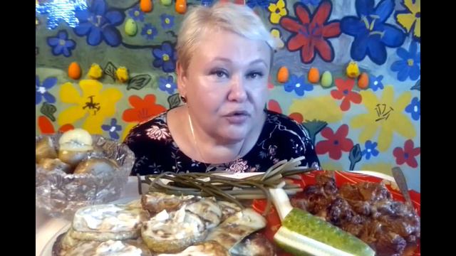 #mukbang //мукбанг//Свадьба...заключительное...//Черемша//Говядина//Кабачки//Картошечка//Лаваш// смотреть онлайн