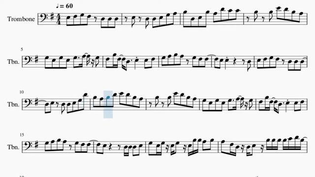 SUPER EASY Trombone Sheet Music: How to play Racing into the Night by YOASOBI смотреть онлайн