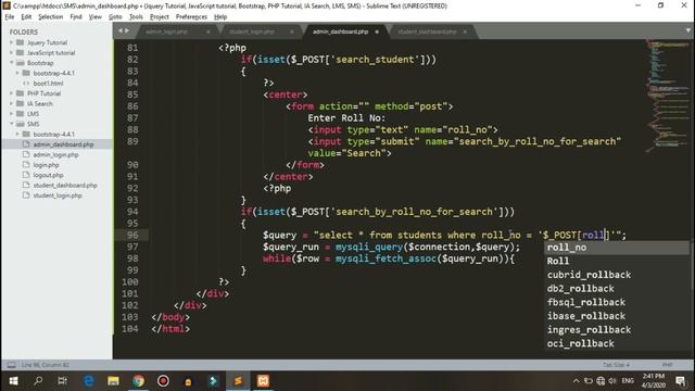 Student Management System in PHP and MYSQL in Hindi | PHP Project (Part-03) смотреть онлайн