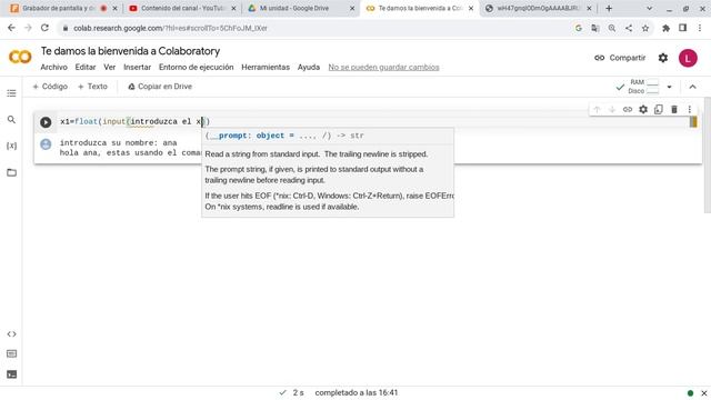 Programación En Python 3: poner una coma sin espacios y pendiente e intercepto de una recta. смотреть онлайн