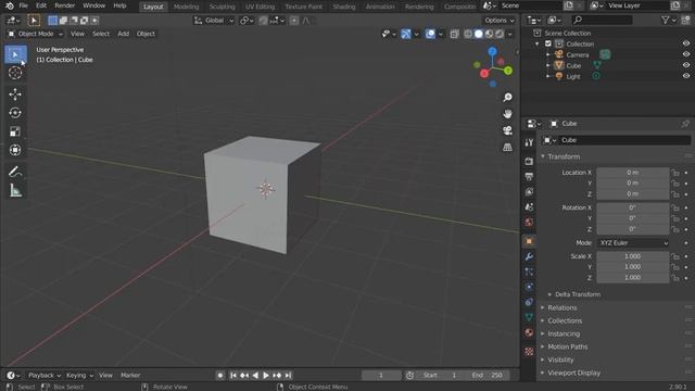 Первое знакомство с интерфейсом Blender 3D смотреть онлайн