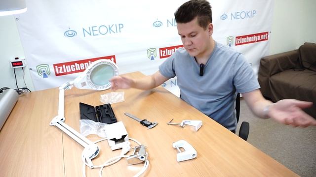 Установка струбцины для лампы-лупы (кронштейн) смотреть онлайн