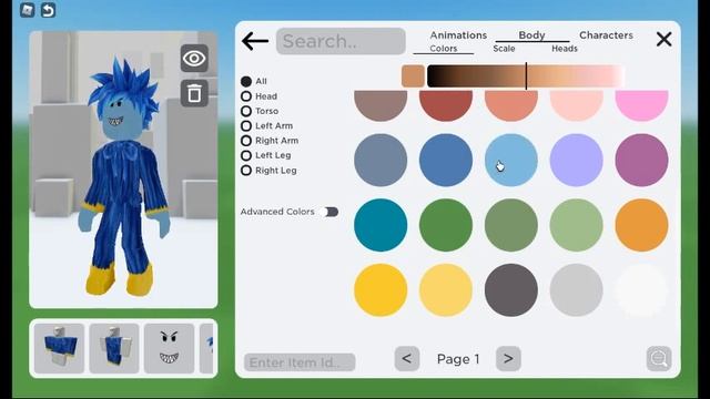 making huggy wuggy avatar [roblox, Catalog Avatar Creator] смотреть онлайн
