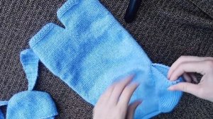 ✓ Вязаный костюм для фотосессии новорожденного [Вяжем спицами]