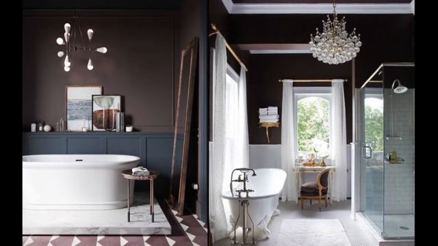 Refined Brown Bathroom Design Ideas. Brown Bathroom Decor and Inspirations. смотреть онлайн