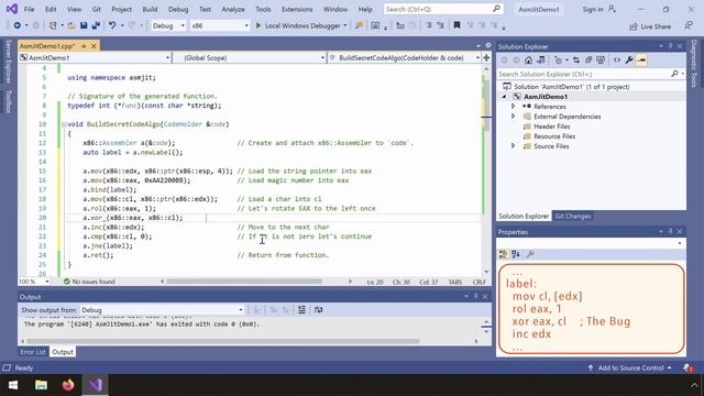 Introduction to AsmJit + Spying with x64dbg on the generated code смотреть онлайн