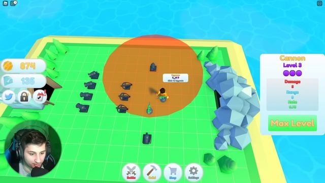 დაიცავი კუნძული Defense Island Roblox Ubralod Noobi