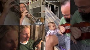 Поющий малыш и отец x The Kiffness - Music's For Everyone (Live Looping Song)