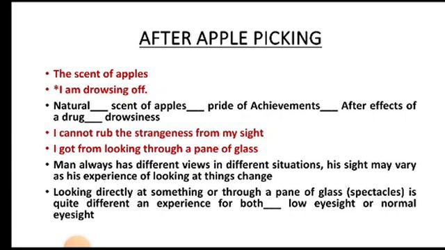 AFTER APPLE PICKING/ROBERT FROST/EASY EXPLANATION/URDU/CRITICAL ANALYSIS/REF.TO CONTEXT/PROF. SHAMS смотреть онлайн