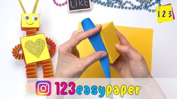 Paper robot Moving paper TOYS Easy paper crafts