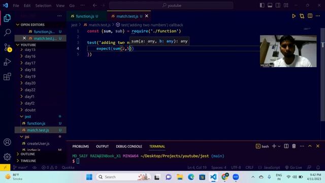 Jest JavaScript Framework || Api Testing || frontend & Backend смотреть онлайн