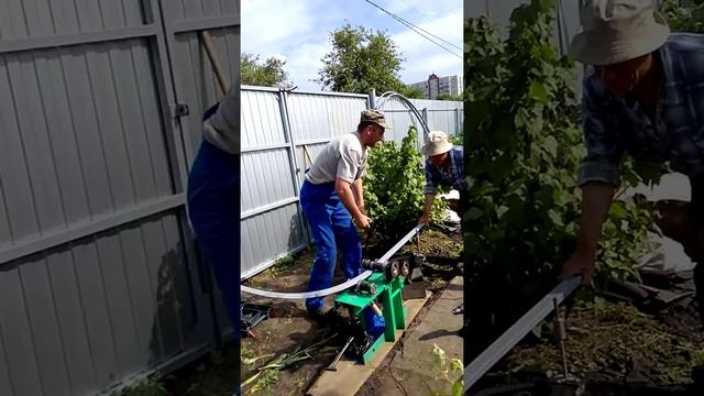 Гнем профильную трубу для теплицы. смотреть онлайн