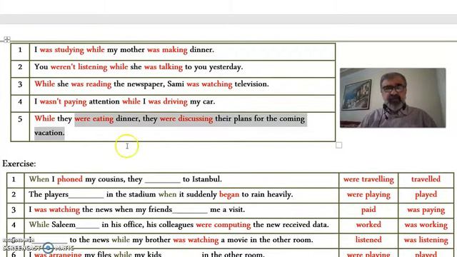 11-Tenses- Using (Was/Were + verb+ing)-Past Continuous tenses in one complex sentence-1+2 -English смотреть онлайн