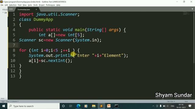 How to fill data in 1-D array by using loop смотреть онлайн