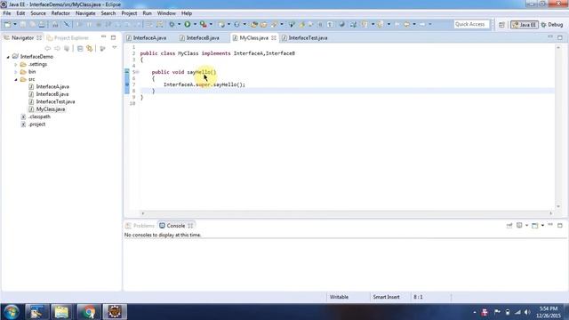 Java Interface (Duplicate default methods-Super) | Java Tutorial смотреть онлайн
