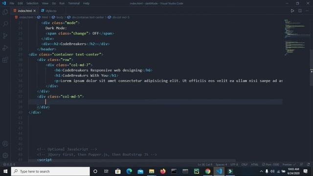 Dark Mode website in HTML, CSS and JavaScript in 2020 смотреть онлайн