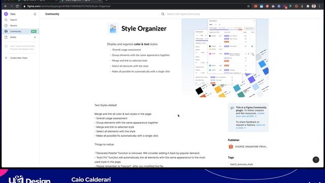 Como organizar estilos e componentes no figma? Conheça o plugin Style Organizer смотреть онлайн