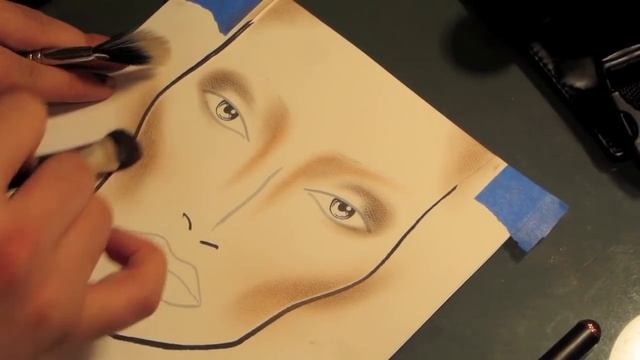 TUTORIAL: Face Chart Pt. 1 - Shading the Skin смотреть онлайн