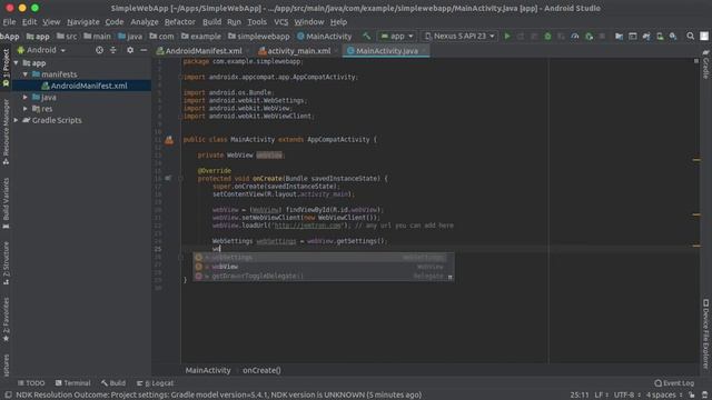 Building Simple Android Web View App with Android Studio смотреть онлайн