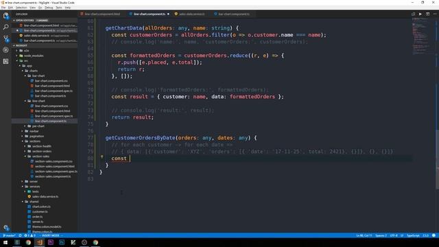 ASP.NET Core + Angular Dashboard | 21 | Line Charts смотреть онлайн