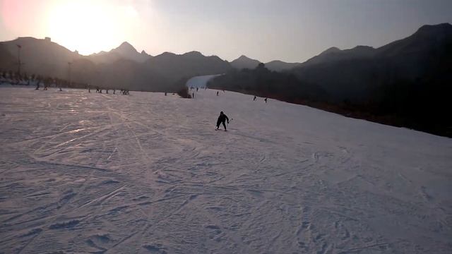 Skiing In Huaibei, Beijing