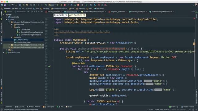 Android Developer's Portfolio - Build a Motivational App - Part 5 смотреть онлайн