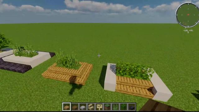 Декор для ТВОЕГО ГОРОДА- скамейки в майнкрафт (minecraft) смотреть онлайн