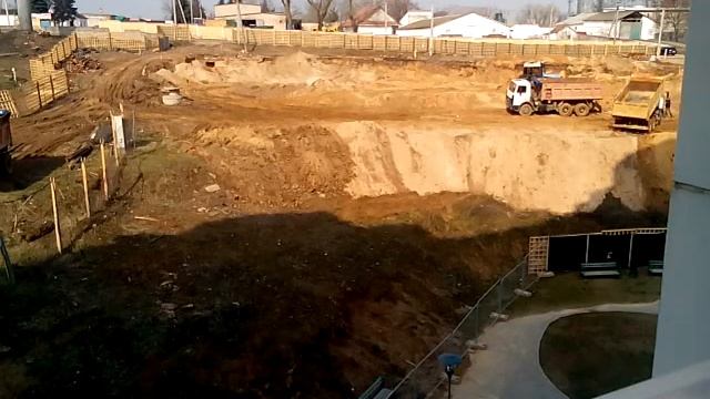 Стройка. Подготовка площадки. Timelaps