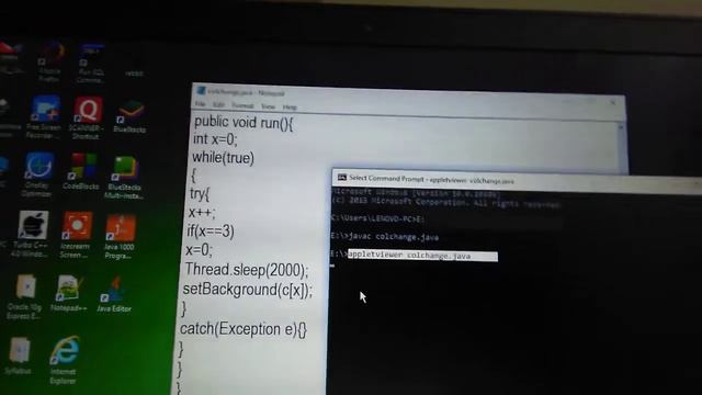 Change background Colour of Applet using Java смотреть онлайн