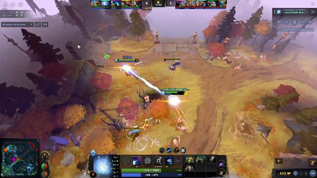 Dota 2. Катаем с корешом:) Висп пятёрка и лансер кор) смотреть онлайн