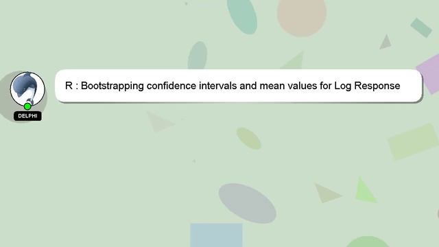 R : Bootstrapping confidence intervals and mean values for Log Response Ratio смотреть онлайн
