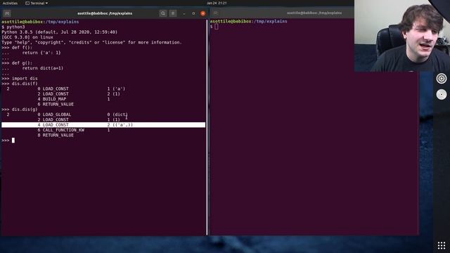 python: {...} is faster than dict(...) (intermediate) anthony explains #223 смотреть онлайн
