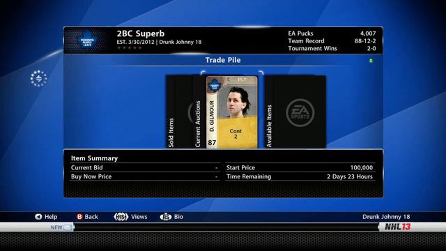 NHL 13: HUT Series - 2BCSuperb ep. 116 "Gilmour Giveaway 1/2" смотреть онлайн