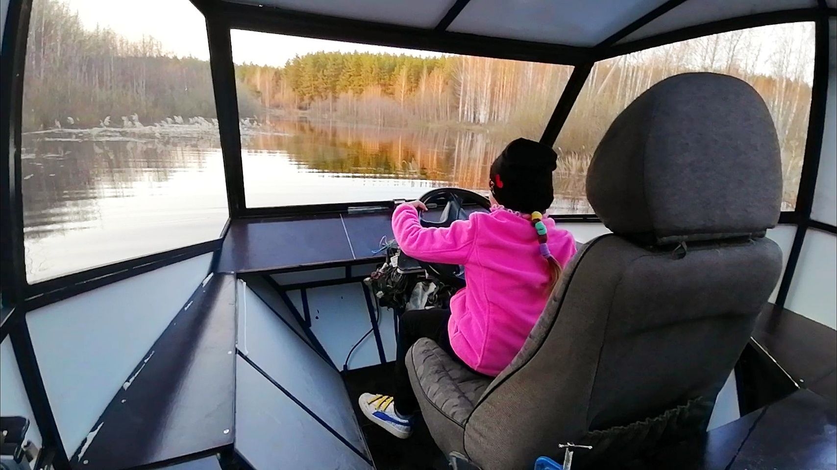 Первая охота на моём самодельном вездеходе. смотреть онлайн