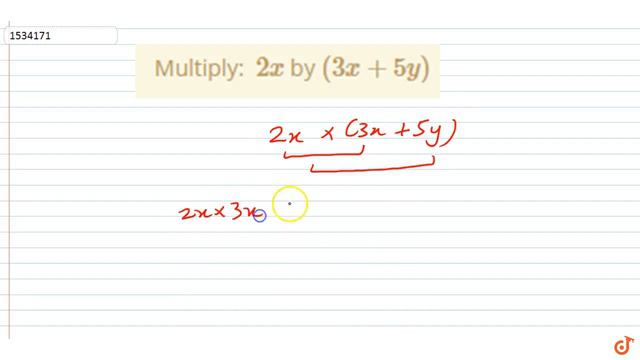 "Multiply: `2x` by `(3x+5y)`" смотреть онлайн