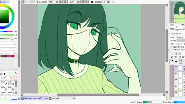 faline san fan art because i love green смотреть онлайн